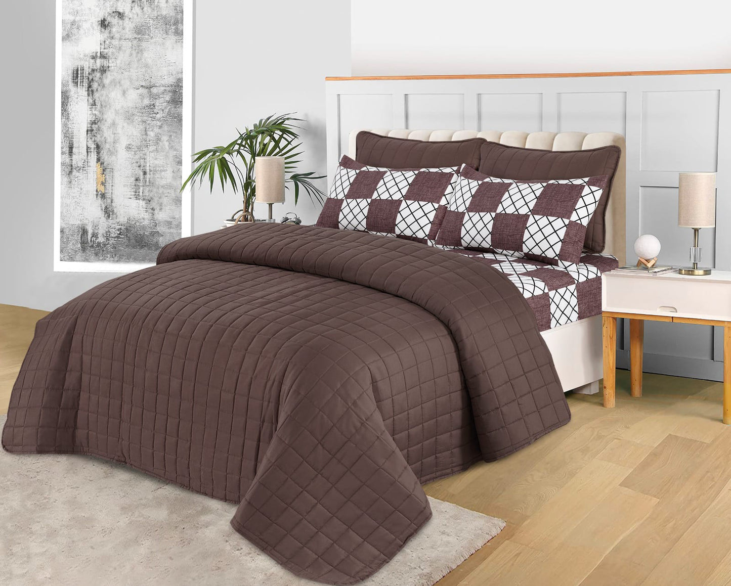 Exquisite Blush 6 Pieces Comforter Set (light version)