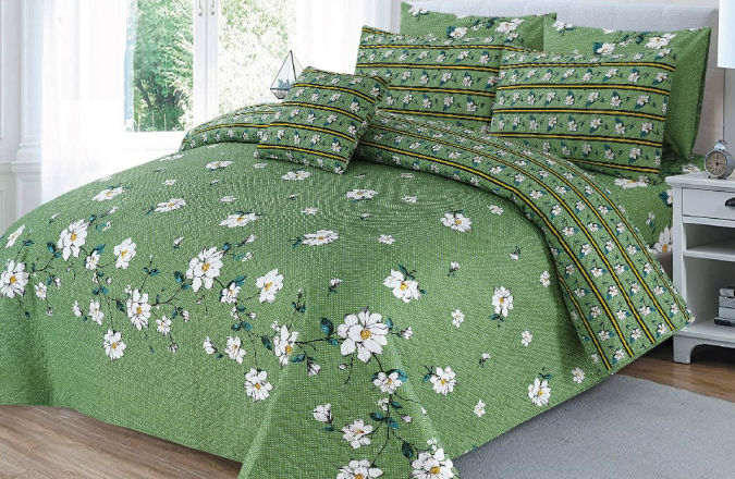 Meadow Blossom Harmony 7 Pcs Printed bedsheet