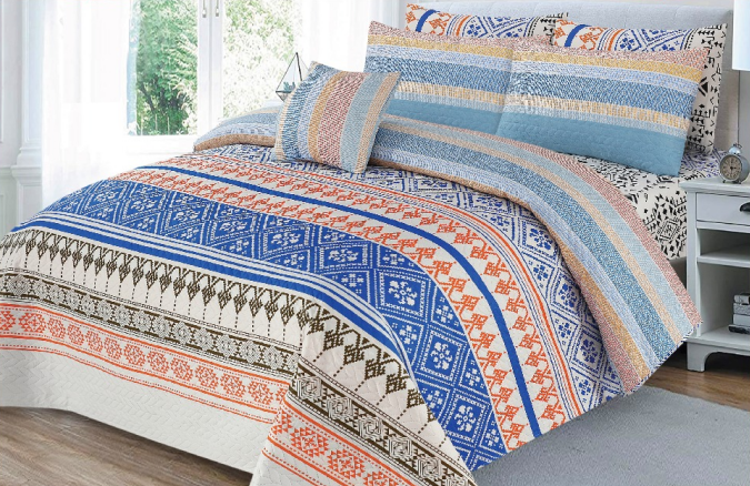 Tribal Harmony Weave 7 Pcs Printed bedsheet
