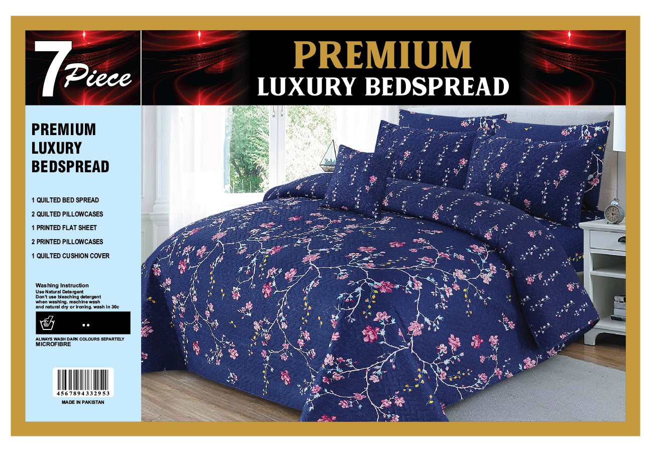 7 PC's Printed Bedsheet